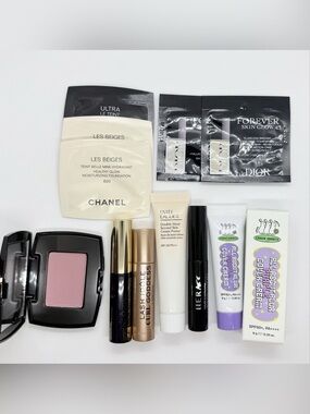 Luxury Beauty & K-Beauty Travel Samples Lot (Chanel, Dior, Lancome, Estée Lauder